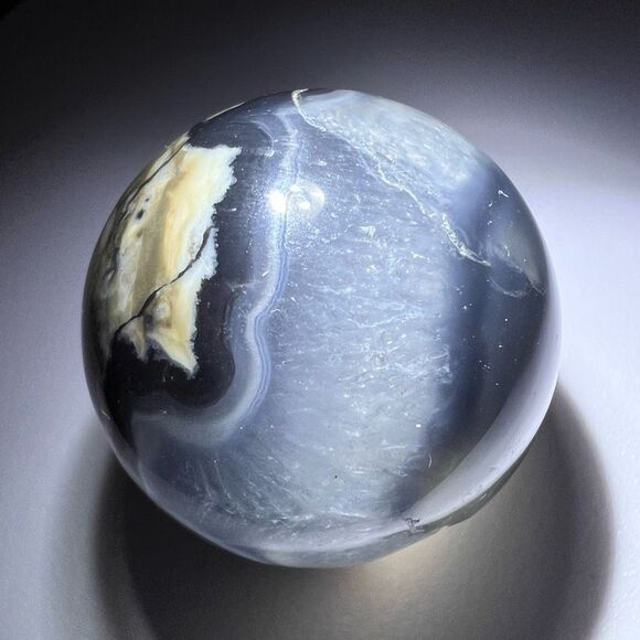 Volcano Agate Sphere UV Reactive (#3) - Picture 9 of 12